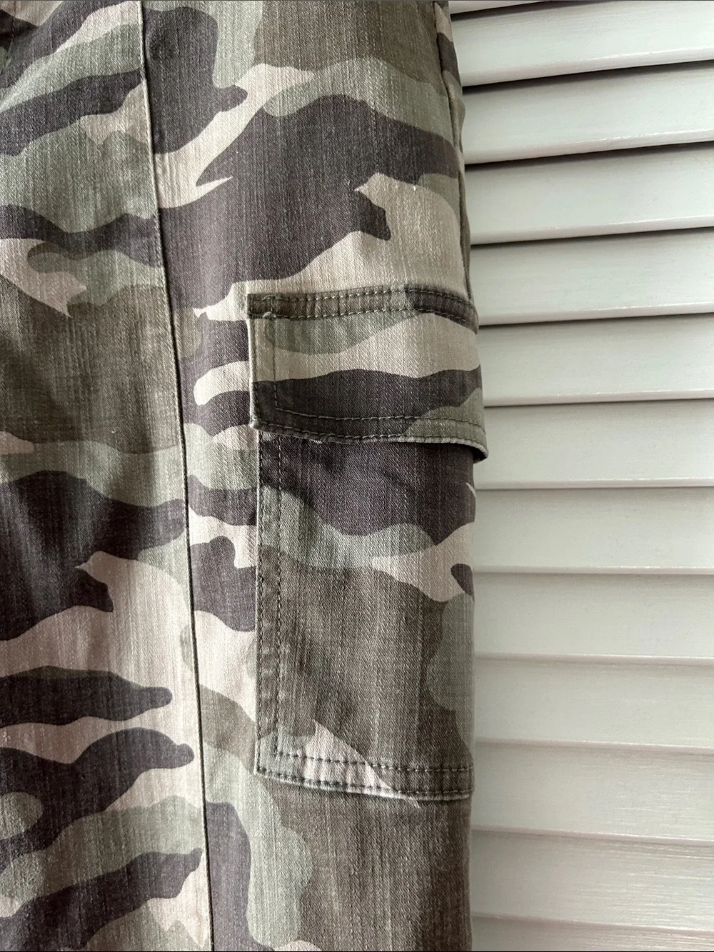 J. Crew Women's Camouflage Straight-Leg Cargo Pants in Olive and Tan